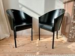 Twee Philippe Starck Costes stoelen, Twee, Gebruikt, Zwart, Ophalen