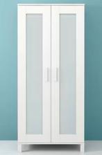 Ikea aneboda Witte kledingkast 2 deuren # plank # hangruimte, Overige materialen, Met deur(en), Zo goed als nieuw, Modern ikea 2deurs kleding kast