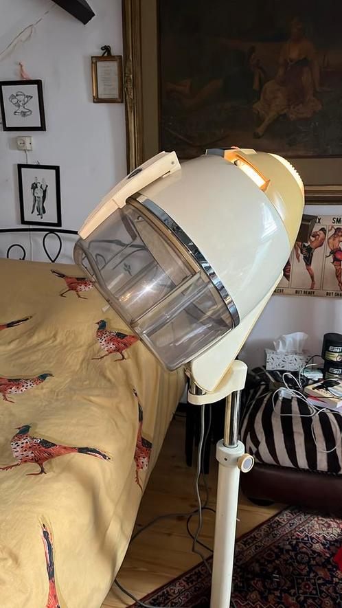 Vintage  Indola ,haardroogkap  .werkt prima, Antiek en Kunst, Curiosa en Brocante, Ophalen