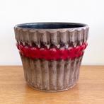 vintage West Germany BLOEMPOT groot 18,5 cm MidCentury retro, Gebruikt, Rond, Binnen, Ophalen of Verzenden