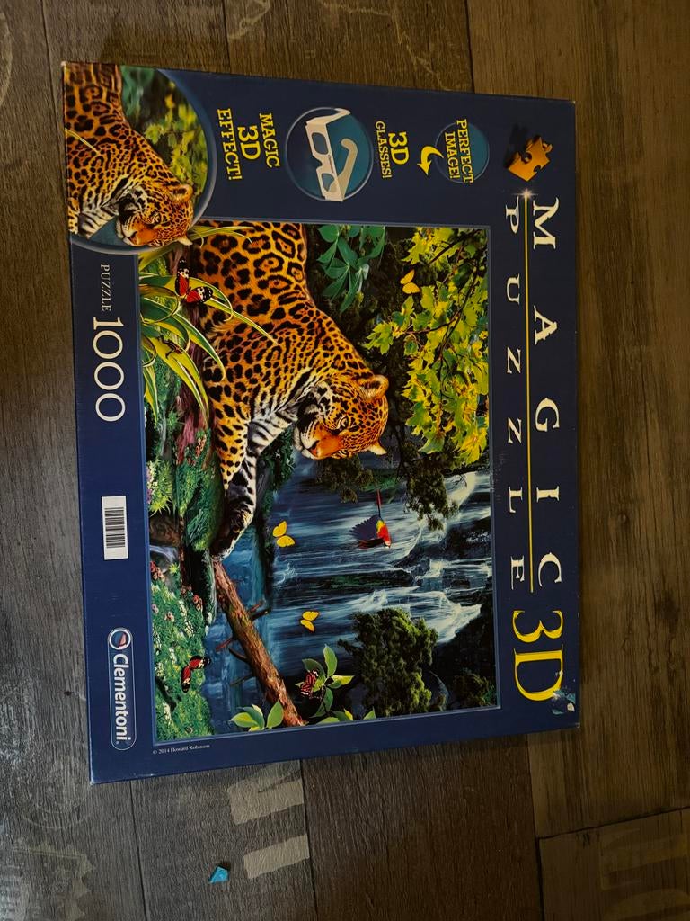 3D Puzzel Tijger - Clementoni 1000 stukjes, Ophalen of Verzenden, 500 t/m 1500 stukjes, Zo goed als nieuw, Rubik's of 3D-puzzel