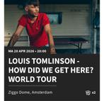 2x zitplaatsen Louis Tomlinson Vak 103, Tickets en Kaartjes, Concerten | Pop, Twee personen, April