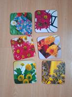 setje onderzetters bloemen (6), Ophalen of Verzenden, Nieuw, Glas of Kopje