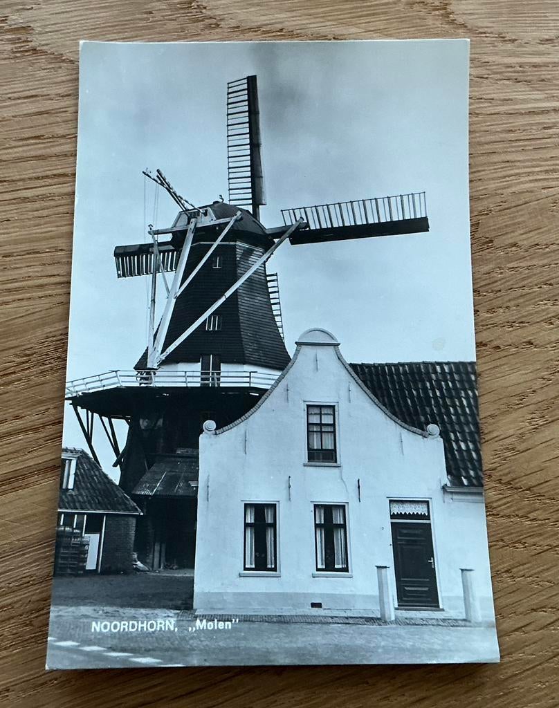 Oude ansicht molen noordhorn ongelopen, Ophalen of Verzenden, 1940 tot 1960