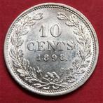 Prachtige 10 cent 1898. Pr/UNC. En meer mooie munten!, Zilver, Ophalen of Verzenden, 10 cent, Koningin Wilhelmina