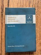 Mercedes Tabellenboekje Vrachtwagens & Autobussen 309-310-31, Ophalen of Verzenden