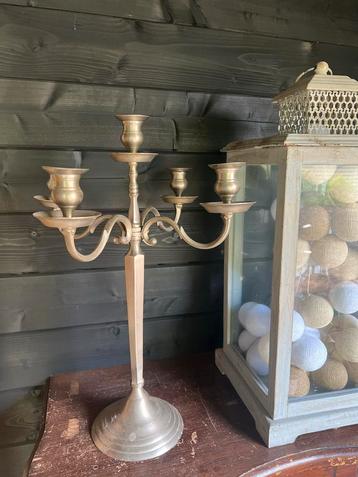 Stalen Kandelaar Vijf Armen - Buiten Geschikt beschikbaar voor biedingen