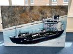 Roel Hofman - Tanker Schilderij 150x180cm, Antiek en Kunst, Kunst | Schilderijen | Klassiek, Ophalen
