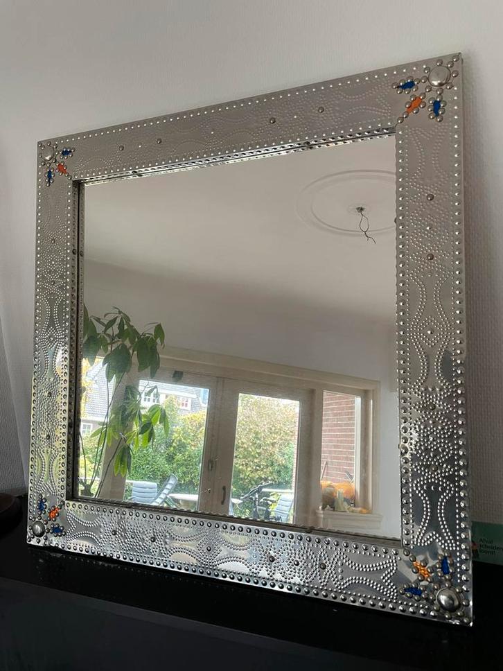 Vintage Spiegel jaren '90, Huis en Inrichting, Woonaccessoires | Spiegels, Gebruikt, 50 tot 75 cm, Minder dan 100 cm, Rechthoekig