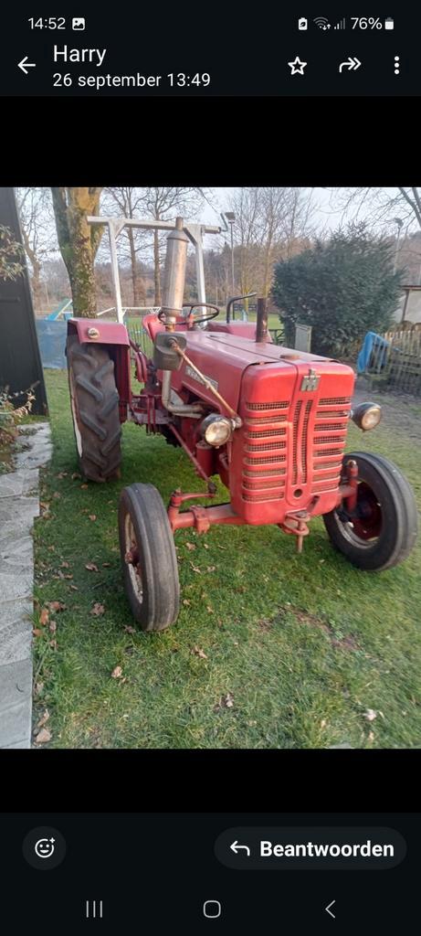 Oude McCormick Tractor - Klassieker!, Zakelijke goederen, Agrarisch | Tractoren, Ophalen