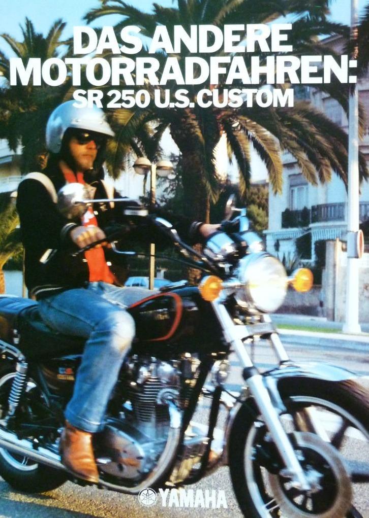 Folder YAMAHA XS 250 U.S. Custom 1980, Motoren, Handleidingen en Instructieboekjes, Yamaha, Ophalen of Verzenden