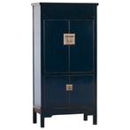Chinese kast Donkerblauw van € 1.149,95 voor € 919,95, Ophalen of Verzenden, Nieuw, Overige houtsoorten, 170 cm of meer