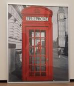 Poster Engeland Londen poster telefooncel., Ophalen, Zo goed als nieuw