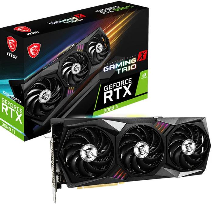 MSI GeForce RTX 3080 Ti GAMING X TRIO 12G, Computers en Software, Videokaarten, Zo goed als nieuw, Nvidia, PCI-Express 4.0, GDDR6