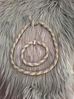 Vintage Parel collier & Parel armband, Sieraden, Tassen en Uiterlijk, Antieke sieraden, Ophalen of Verzenden, Overige materialen