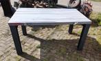 buitentafel 160x93, Ophalen, Gebruikt, Rechthoekig, Aluminium
