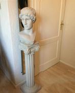 Betonnen zuil + borstbeeld van David  1.40 cm. Hoog, Huis en Inrichting, Woonaccessoires | Zuilen en Pilaren, Ophalen, Zo goed als nieuw