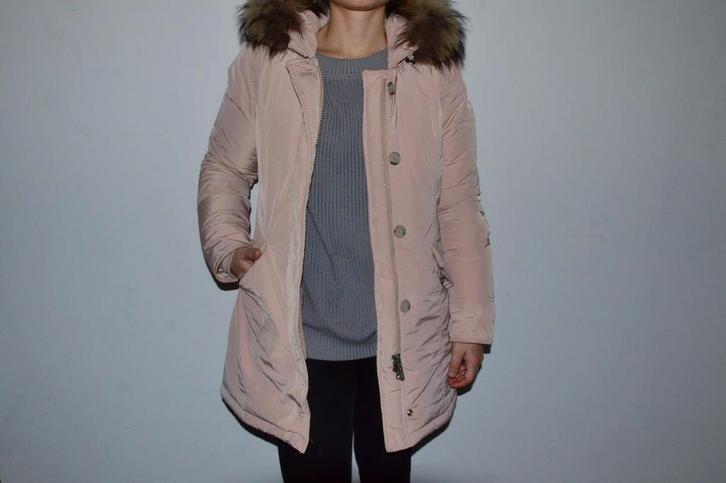 NIEUW: Lichtroze Woolrich Donna Arctic Parka jas - maat XS., Kleding | Dames, Jassen | Winter, Nieuw, Maat 34 (XS) of kleiner