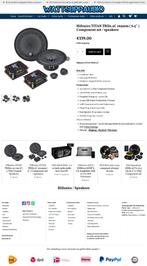 Hifonics TITAN TRX6.2C 6.5'' / 16.5cm composet / speakers, Audio Design, Nieuw, Am Breilingsweg 3, 76709 Kronau, Duitsland, Ophalen of Verzenden