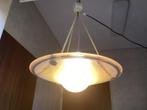 Antieke Art Deco Glazen Schotellamp. France., Ophalen of Verzenden