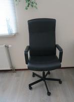 Ikea Millberget verstelbare zwart kunstleren bureaustoel, Ophalen, Zwart, Zo goed als nieuw, Bureaustoel