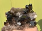 Flinke Natuurlijke Rookkwarts cluster Brazilië mineralen, Verzamelen, Mineralen en Fossielen, Ophalen of Verzenden, Mineraal