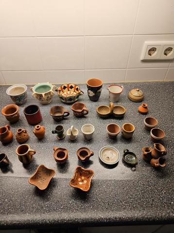 Miniatuur Aardewerk Collectie kannetje beker beschikbaar voor biedingen