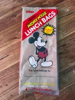 Vintage Disney Mickey Mouse lunch bags uit 1978, Ophalen of Verzenden, Mickey Mouse, Zo goed als nieuw, Beeldje of Figuurtje
