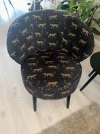 Woood panter/luipaard velvet fauteuil, in zeer goede staat, Huis en Inrichting, Fauteuils, Ophalen, 75 tot 100 cm, Zo goed als nieuw