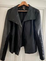 Zwarte AIM leren jas - Maat M, Ophalen of Verzenden, Zo goed als nieuw, Maat 38/40 (M), Zwart