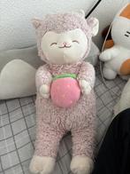 Roze Lam Knuffel met Aardbei - 34cm, Ophalen, Gebruikt, Overige typen