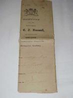 Oude pachtbrieven van vroeger., Antiek en Kunst, Ophalen of Verzenden