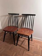 Scandinavisch Tapiovaara stoelen | Retro | Vintage, Huis en Inrichting, Stoelen, Ophalen, Twee, Zwart, Zo goed als nieuw
