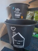 Bedrukte  emmers, Ophalen, Kunststof