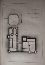 14 / Egmond  platte grond van het Kasteel  Litho 1854, Ophalen of Verzenden