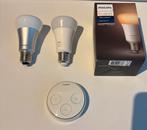 Philips Hue verlichting 3 lampen, Huis en Inrichting, Lampen | Losse lampen, Led-lamp, Gebruikt, Minder dan 30 watt, E27 (groot)