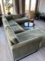 Ruime U-Bank in Groene Stof, Huis en Inrichting, Banken | Bankstellen, Ophalen, Gebruikt, 100 tot 125 cm, Hoekbank