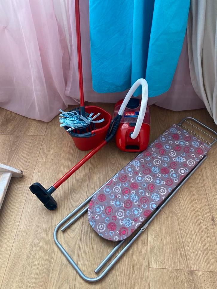 Schoonmaakset Kinderen, Stofzuiger, Strijkplank, Dweil, Huis en Inrichting, Schoonmaakartikelen, Overige typen, Ophalen of Verzenden
