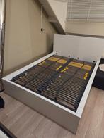 Malm 140x200, Ophalen, Wit, Tweepersoons, 140 cm