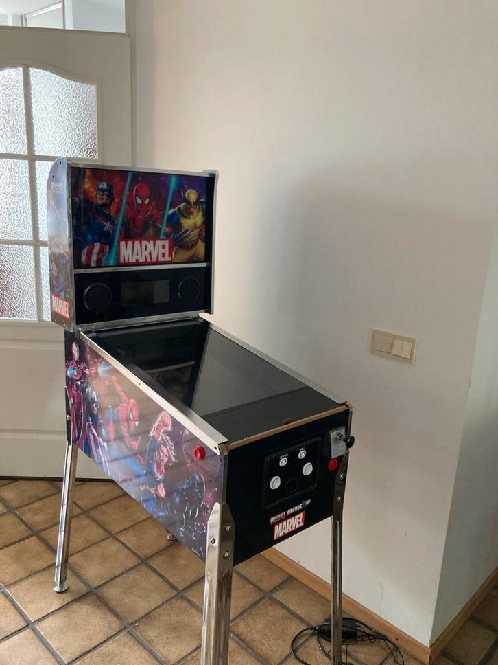 Arcade1Up Marvel Flipperkast, Verzamelen, Automaten | Flipperkasten, Gebruikt, Elektronisch, Flipperkast, Overige merken, Ophalen