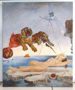 Salvador Dalí-Dream Caused by the Flight (kopie in olieverf), Antiek en Kunst, Ophalen of Verzenden