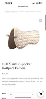 Edix halfpad wit, Dieren en Toebehoren, Paarden en Pony's | Dekens en Dekjes, Ophalen of Verzenden, Zo goed als nieuw