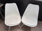 Witte Eettafel Stoel - Modern Design, Huis en Inrichting, Stoelen, Ophalen, Kunststof, Twee, Wit