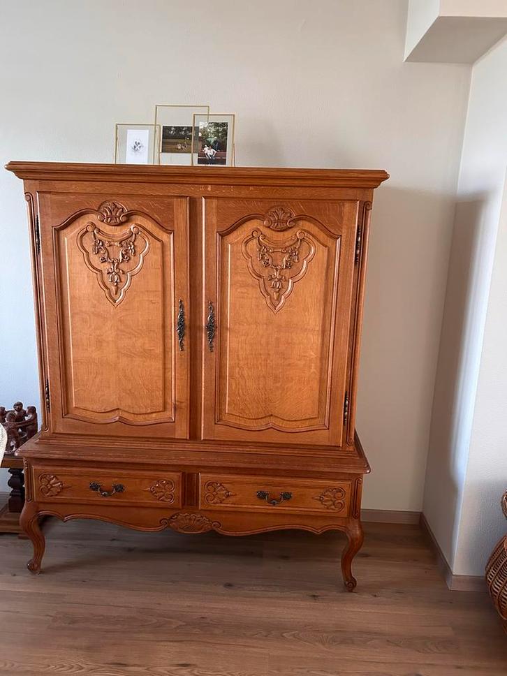 Vintage Queen Ann Kast - Prachtig Stuk!, Huis en Inrichting, Kasten | Buffetkasten, Gebruikt, 150 tot 200 cm, 100 tot 150 cm, 50 tot 75 cm