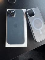Iphone 15 zwart 128 GB met hoesje en glas bescherming, Ophalen of Verzenden, Zo goed als nieuw