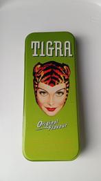 prachtige vintage Tigra original flavour metalen opbergblik, Ophalen of Verzenden, Zo goed als nieuw, Verpakking
