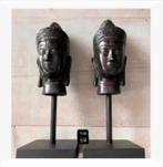 2 x bronzen Shiva boeddhabeelden op voet, 22 cm pr.p.stuk, Nieuw, Ophalen of Verzenden, X, X
