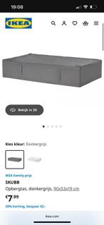 Ikea Skubb Opbergtas-zwart, Huis en Inrichting, Kasten | Kledingkasten, Ophalen, Zo goed als nieuw, 25 tot 50 cm, Minder dan 100 cm