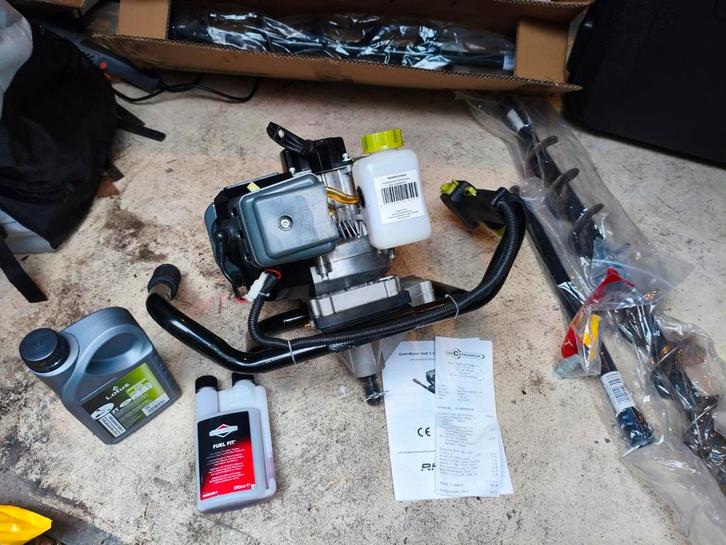 50cc Rhodos grondboor met verlengstuk, 80mm en 100mm boor., Tuin en Terras, Hand-tuingereedschap, Grondboor, Ophalen