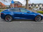 Tesla Model S 2016 Blauw, Automaat, Beige, 122 pk, Elektrisch